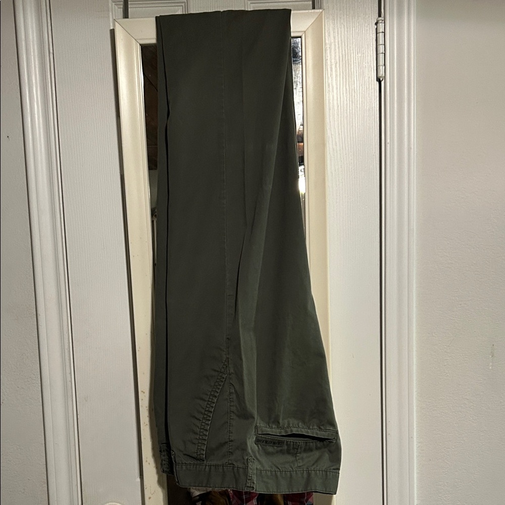 Calvin Klein Men's Dark Green Chinos